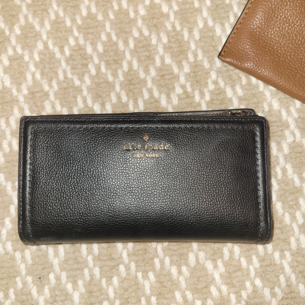 Kate Spade Black Leather Clutch